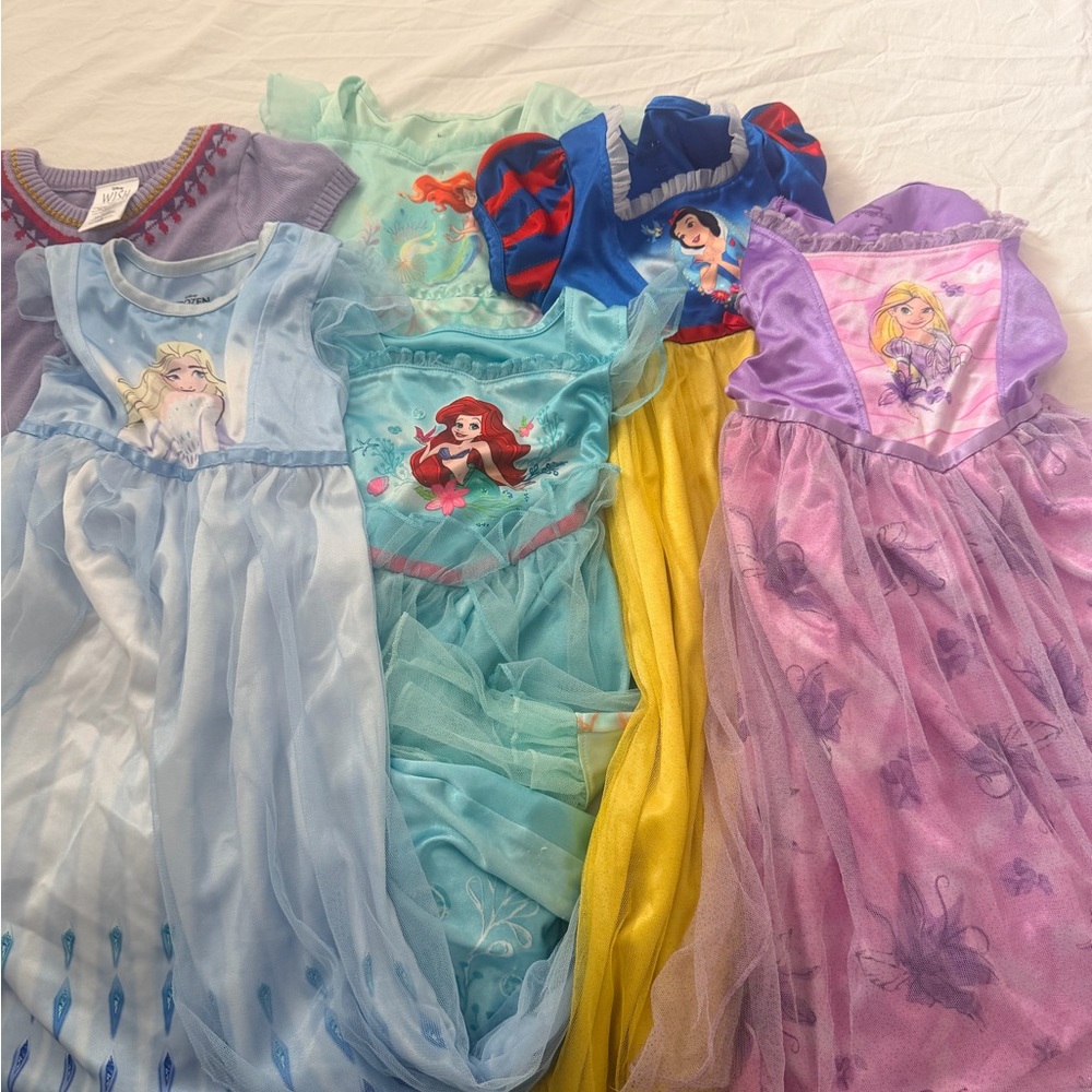 Disney Princess Dress Set - Blue, Yellow, Purple